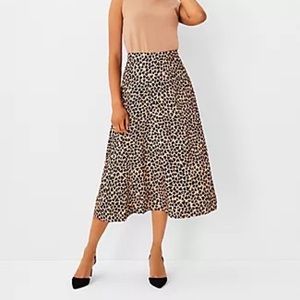 Ann Taylor full a-line midi skirt.